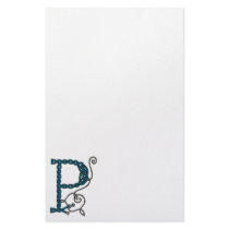 Celtic Letter P stationery by haidabeaver Celtic Letter P stationery