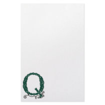 Celtic Letter Q stationery by haidabeaver Celtic Letter Q stationery