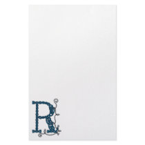 Celtic Letter R stationery