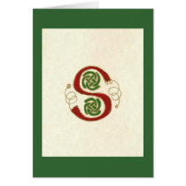 CELTIC LETTER S cards