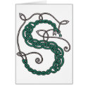 Celtic Letter S card