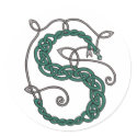 Celtic Letter S Stickers by haidabeaver Celtic Letter S Stickers