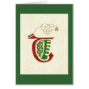 CELTIC LETTER T cards