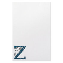 Celtic Letter Z stationery