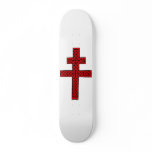 Celtic Lorraine Cross skateboard