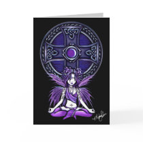 Celtic Lotus Meditation Fairy Card by mykajelina Celtic Lotus Meditation Fairy Card