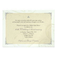 Celtic Love Knot Diamond Wedding Anniversary Personalized Announcement