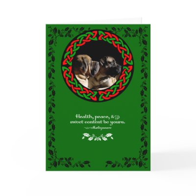 Celtic Mastiff Holiday Card by dunkirk