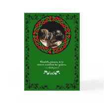 Celtic Mastiff Holiday Card by dunkirk Celtic Mastiff Holiday Card