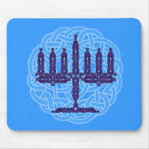 Celtic Menorah Mousepad