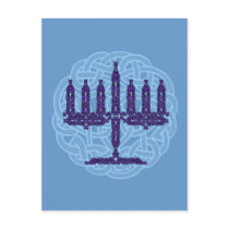 Celtic Menorah Postcard