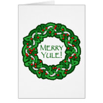 Celtic Merry Yule Wreath cards