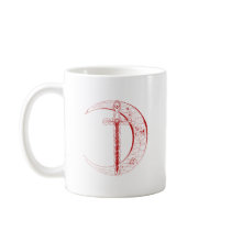 Celtic Moon and Sword (Red) mugs