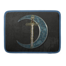 Celtic Moon And Sword Sleeve For MacBooks