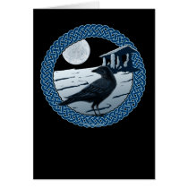 Celtic Moon, Raven and Dolman Cards cards