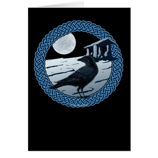 Celtic Moon, Raven and Dolman Cards