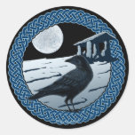 Celtic Moon, Raven and Dolman Stickers