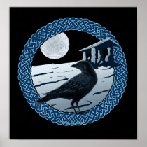 Celtic Moon, Raven & Dolman Prints & Posters posters