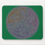 Celtic motive of dogs celtic theme dogs mouse pad