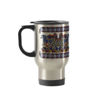 Celtic Mugs, Horses & Birds Design #2