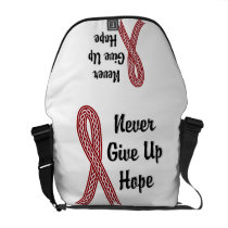 Celtic Never Give Up Hope Brain Aneurysm Messenger Bags