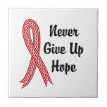 Celtic Never Give Up Hope Heart Disease Ceramic Tiles