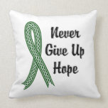 Celtic Never Give Up Hope Liver Disease Throw Pillow