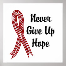Celtic Never Give Up Hope Sickle Cell Disease Posters