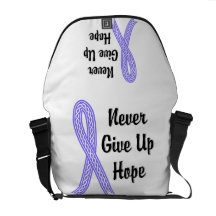 Celtic Never Give Up Hope Stomach Cancer Courier Bags