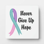 Celtic Never Give Up Hope Thyroid Cancer Photo Plaque