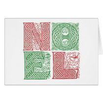Celtic Noel Card cards