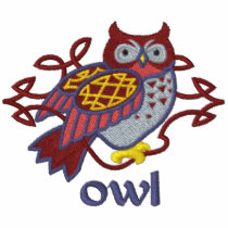 Celtic Owl embroidered shirts by Embroidery4U Celtic Owl embroidered shirts