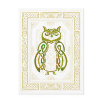 Celtic Owl Postcard