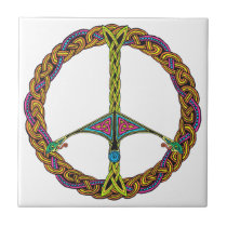 Celtic Peace Sign Tile tiles