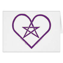 Celtic Pentacle Heart Design Cards cards