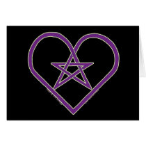 Celtic Pentacle Heart Design Cards #2 cards