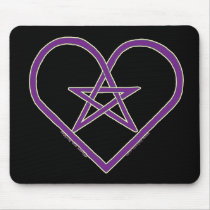Celtic Pentacle Heart Design mouspads 2 mousepads