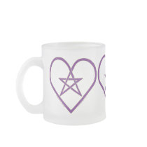 Celtic Pentacle Heart Design Mugs mugs
