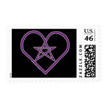 Celtic Pentacle Heart Design Stamps 2 stamps