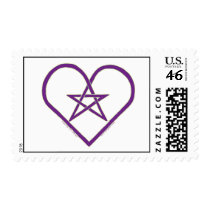 Celtic Pentacle Heart Design Stamps stamps
