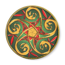 Celtic Pentacle Spiral Magnet