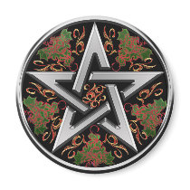 Celtic Pentagram Magnet by pentagramstar Celtic Pentagram Magnet