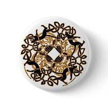 Celtic Pins und Buttons Samhain Katzen Design # 2