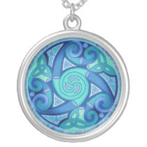 Celtic Planet Pendant Necklace necklaces