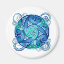 Celtic Planet Refrigerator Magnets