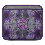 Celtic Purple Fractal Frenzy iPad Sleeve