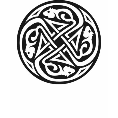 Celtic Rat Circle Tshirts by rattycorner