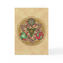 Celtic Reindeer Shield Greeting Card