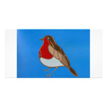 Celtic Robin Photo Card