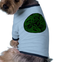 Celtic rond chien green pet clothes